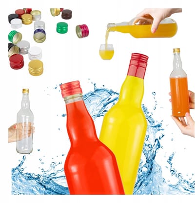 Bimberek Monopol Serie - Glazen Fles - 700ml - Inclusief Deksels
