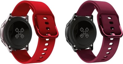 Fungus - 2 Pack - Smartwatch bandjes - Geschikt voor Samsung Galaxy Watch 6 (incl. Classic), Watch 5 (incl. Pro), Watch 4, Watch 3 41mm, Active 2 - Horloge 20mm - Siliconen