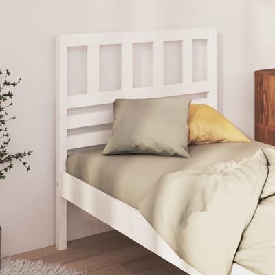 vidaXL - Hoofdbord - 81x4x100 - cm - massief - grenenhout - wit
