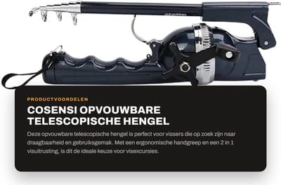 Dailygoods - Opvouwbare Telescopische Hengel voor Vissen
