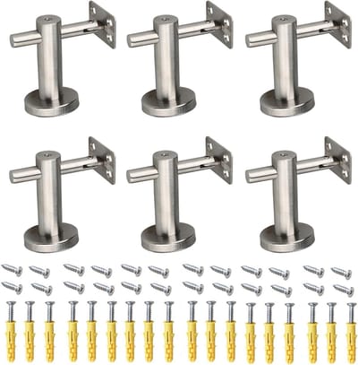Leuningbeugels - Trapondersteuning - Trappen Beveiligen - Verstelbare Hoek - 7.9 cm - Zwart