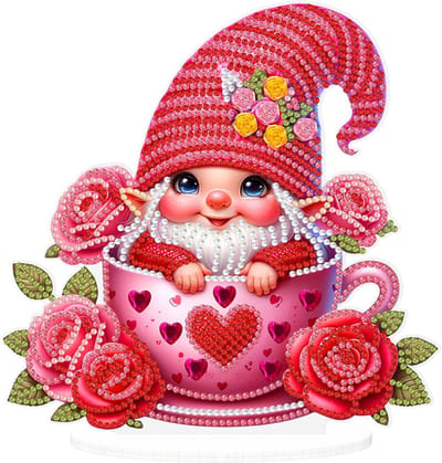 Ornament - BJP35 - Gnoom in mok - diamond painting - compleet pakket - Diamond painting by Wietske
