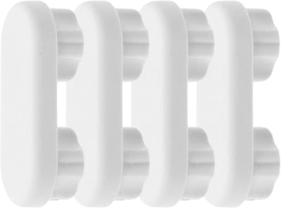 Toiletbril Bumpers - Stoelkussens Toiletbril - Geluiddemping Badkamer - Universele Pasvorm - 42 x 18 mm - Wit