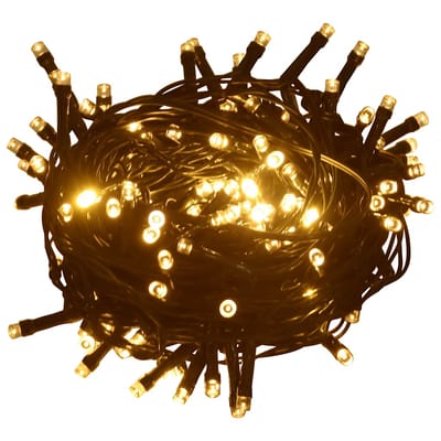 vidaXL - Lichtsnoer - met - 1000 - LED's - met - 8 - lichteffecten - IP44 - 100 - m - warmwit