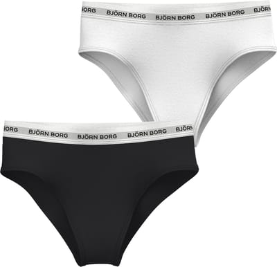 Björn Borg dames Core High Waist Briefs - slip hoge taille (2-pack) - multicolor