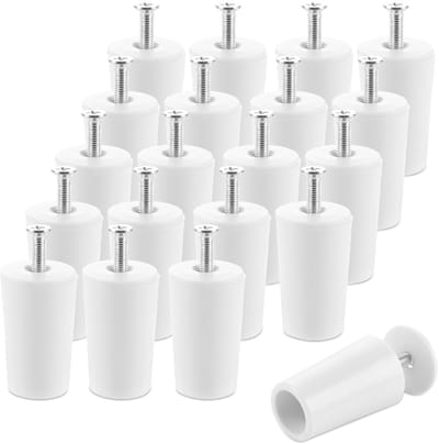 JHUBERS- Rolluikstopper 40 mm - Aanslagstopper - 20 Stuks - Kunststof - Wit - Geschikt voor rolluikpantserlamellen - Rolgordijnstopper