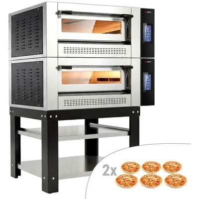 GGM Gastro Gas Pizzaofen - 6+6x 30cm - Touch - inkl. Untergestell