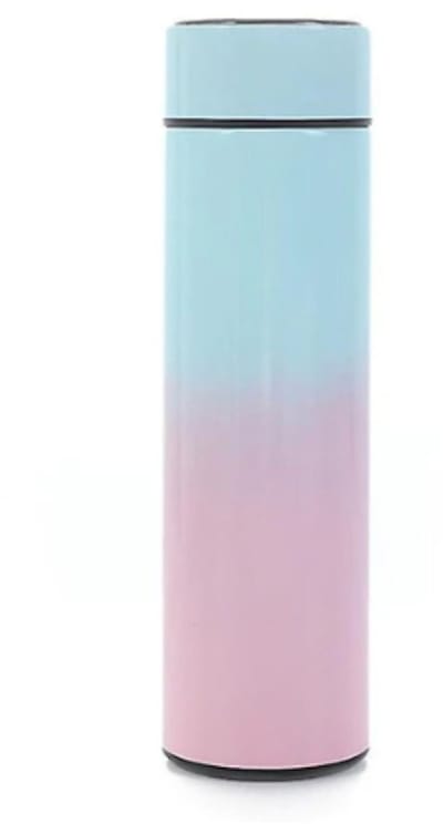 longziming -Multifunctionele RVS Waterfles 500ML – Vacuümgeïsoleerd met Temperatuurweergave – Lekvrij, Draagbaar en Stijlvol Sportdesign