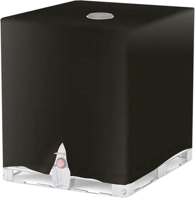 Watertank Beschermhoes - Regenton Deksel - Tuinonderhoud - Waterdicht en UV-bestendig - 120x100x116cm - Zwart