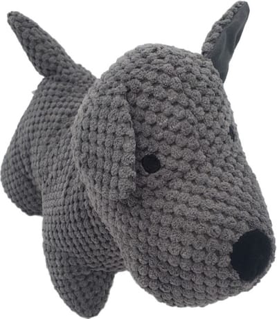 Luxe deurstopper - Hond - 1kg - Donkergrijs
