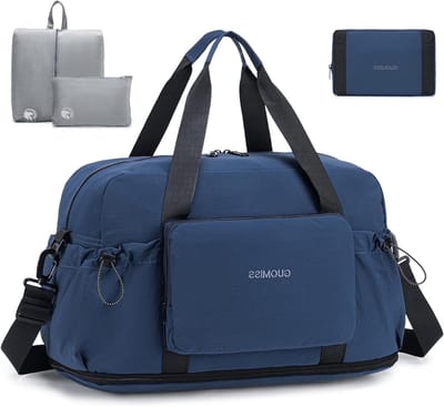 Grote Vouwbare Reisbagage 50L - Handbagage voor Weekendtrips, Sport en Fitness - Lichtgewicht en Ruim met Toilettas voor Mannen en Vrouwen