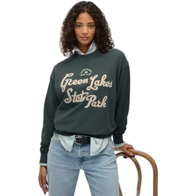 Superdry - Lo-fi Outdoor sweatshirt met losse pasvorm - Dames - Truien