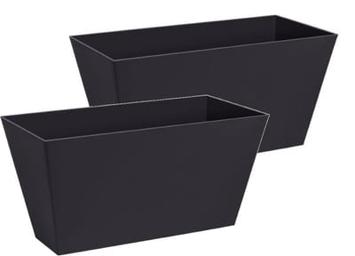 Bloembak Balkonbak Tubus Case 40x22x20cm ANTRACIET Prosperplast / 2 STUKS ! /