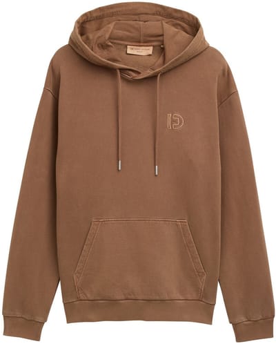 Tom Tailor Denim - Overdyed hoodie sweatshirt - Maat M - Golden Clay