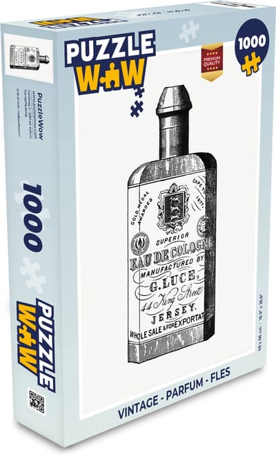 Puzzel Vintage - Parfum - Fles - Legpuzzel - Puzzel 1000 stukjes volwassenen