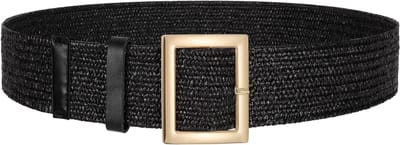 Vrouwelijke gevlochten riem, rekbare boho riem, brede tailleband voor jurken en casual outfits