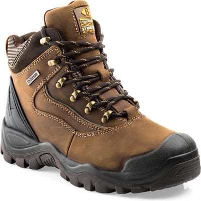 BSH002 BR Buckshot Lace Boot | Dark Brown Crazy Horse | Werkschoen maat 42