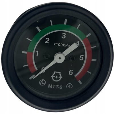 MTZ Belarus - Mechanische Oliedrukmeter - 60 mm - 0-6 Bar