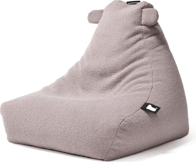 Extreme Lounging - b-bag mini-b teddy - zitzak voor kinderen - voor binnen - zacht & comfortabel - Heather