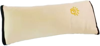 CHPN - Gordelbeschermer - Reiskussen - Beige - Gordelhoes - Zacht Gordelkussen - Kindergordel - Kids gordelbeschermer - Vakantieaccessoire - Kinderkussen