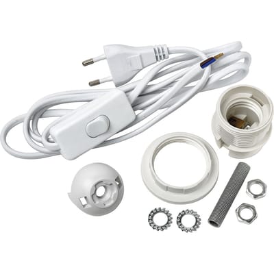 VBS Lamp aansluitset "E27" - Wit