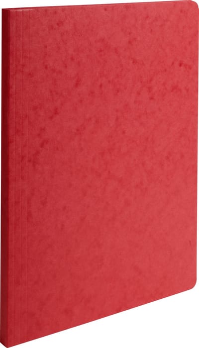 Exacompta 50x Map met gerilde rug in glanskarton 400g/m2 - 24x32cm - Rood - 11509H