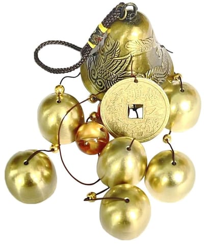 Dailygoods- Windgong Elegante Stijl - Windgong Buiten - Windgong Binnen - Windgong Metalen - Decoratie voor Tuin - Totale Lengte 48 cm - Geluksbel