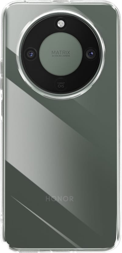 Mayaxess, Hoes voor Honor Magic 8 Lite van Zacht Schokbestendig Siliconen, Transparant