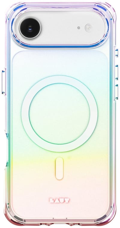 LAUT Aero Holo iPhone Air Hoesje – Holo Pearl – Transparant – MagSafe Compatibe