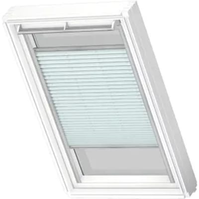 Velux Manueel Lichtdoorlatend Plisségordijn Fhl M04 1285s Zachtblauw