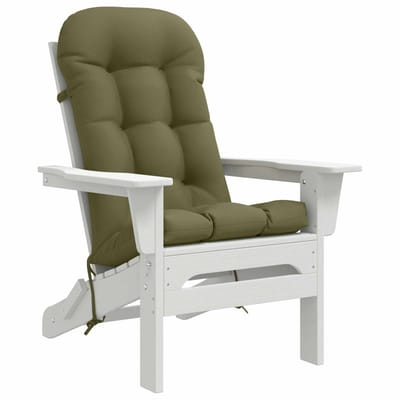 vidaXL - Zon - Ligzitzak - Kussen - PUTTEN - 100% - Polyester - Olijfgroen