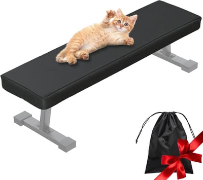 Hoes voor Trainingsbank - Beschermhoes Fitnessbank - Bescherming Apparatuur - Waterdicht & Krasbestendig - 44 x 125 inch - Zwart