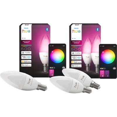 Philips Hue Kaarslamp White and Color E14 3-Pack