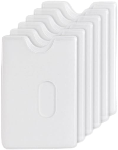 Dailygoods- Creditcardhouder Ultradun - Transparante Hoezen - Kunststof - Dubbelzijdig - Bescherming tegen Slijtage - Gemakkelijke Toegang - Kaarthouder