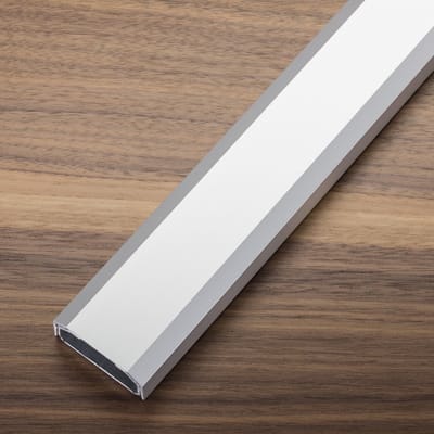Design kabelgoot aluminium 1100 x 50 x 20 mm zilver geanodiseerd