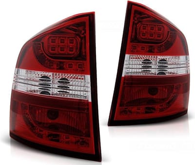 Achterlichten SKODA OCTAVIA II Combi Station 04-12 ROOD HELDER LED