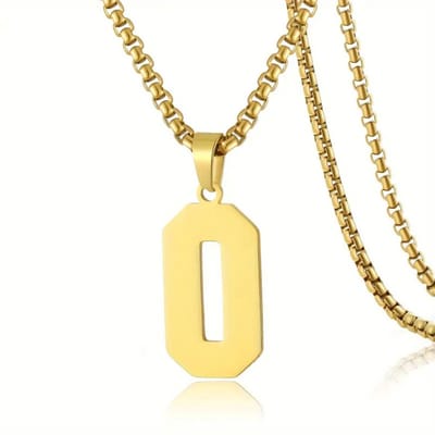 Livano Ketting - Heren - Staal - Nep zilver - Met Hanger - Nep Goud - 0