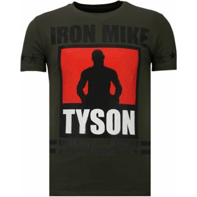 Local Fanatic Iron mike tyson rhinestone t-shirt