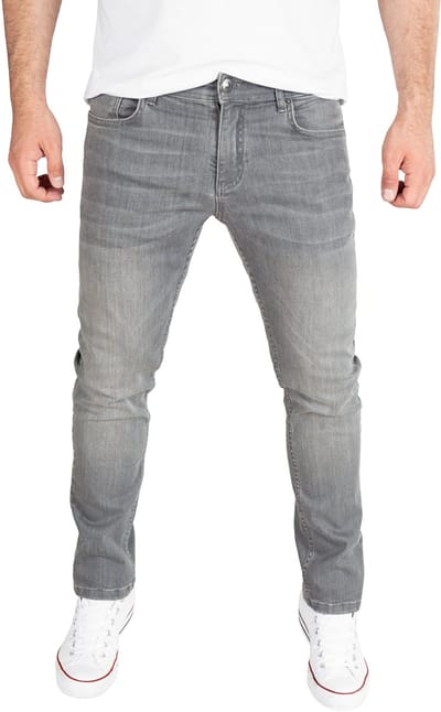 WOTEGA Heren Jeans Alistar – Katoen Stretch – Grijs – 5-pocket
