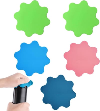 Multifunctionele Rubber Flessenopener Set van 5 Stuks voor Ouderen met Artritis en Zwakke Handen, Inclusief Tangen en Onderzetters in 4 Kleuren