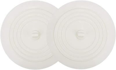 Bad Stopper - Afvoerplug - Water Dicht Maken - Universele Pasvorm - 2 stuks 15 cm - Wit