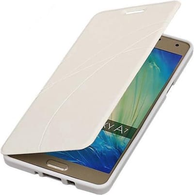 Easy Booktype hoesje Geschikt voor Samsung Galaxy A7 Wit