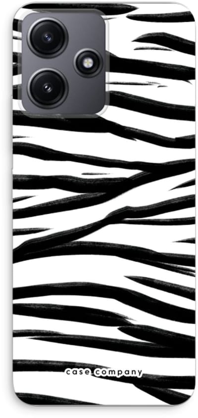 Case Company® - Hoesje geschikt voor Xiaomi Redmi 12 hoesje - Zebra pattern - Soft Cover Telefoonhoesje - Bescherming aan alle Kanten en Schermrand