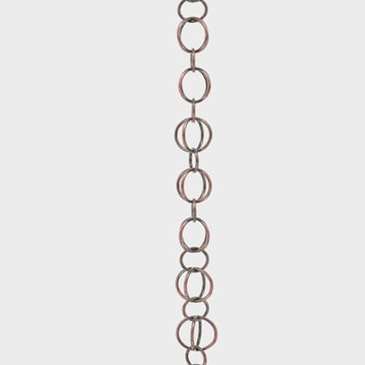 Decoratieve regenketting - Functionele afvoer - Buiten decoreren - Elegant dubbel ring ontwerp - 1 meter tot 10 meter