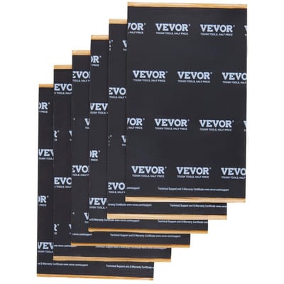 Tapis d'insonorisation pour voiture, 200 mil 2,3 m² Matériau d'amortissement sonore pour voiture, Amortisseur sonore automobile en butyle, Isolation phonique et amortissement des vibrations