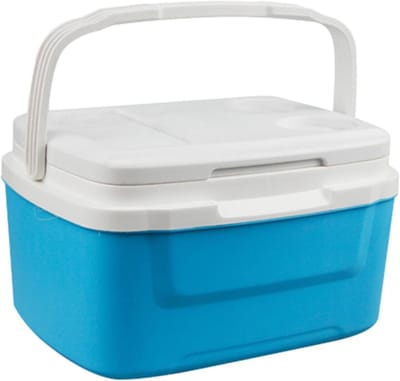 Koelbox - IJskist draagbaar - Kamperen en reizen - Lekvrij ontwerp - 8 liter - Wit
