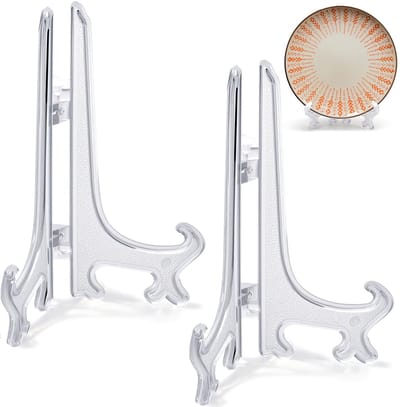 Dailygoods- Acryl Ezels - 2 Stuks - Vouw Display Standaard - Houders - Kunstwerk - Woondecoratie - 6 Inch - Displaystand