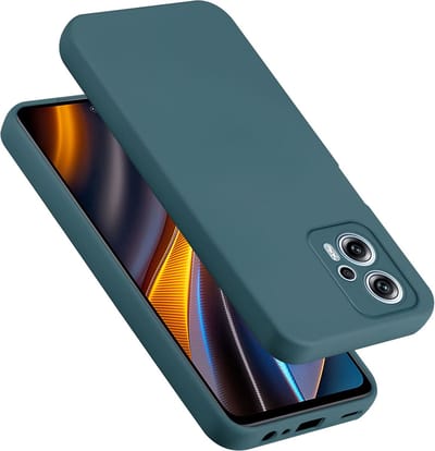 Cadorabo Hoesje geschikt voor Xiaomi Poco X4 GT in LIQUID GROEN - Beschermhoes gemaakt van flexibel TPU silicone Case Cover