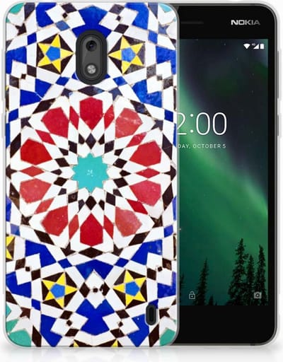 Nokia 2 TPU Siliconen Hoesje Mozaïek
