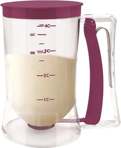 Beslag Dispenser - Pannenkoek Maker - Bakken Thuis - Precisie Tuit - 185 cm Hoog - Transparant